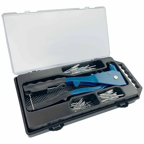 Rivet Gun with Aluminum Rivets, 73 Piece Rivet Gun with Aluminum Rivets, 73 Piece