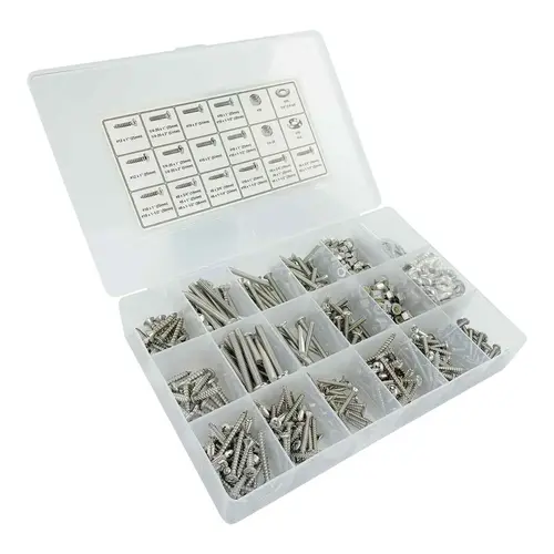 Master Mariner Fastener Kit, 624 Piece, Stainless Steel Master Mariner Fastener Kit, 624 Piece, Stainless Steel