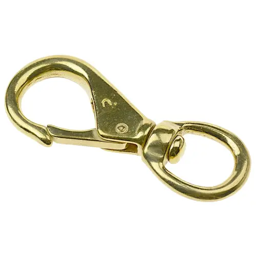 3 3/4" Brass Swivel Eye Snap 3 3/4" Brass Swivel Eye Snap