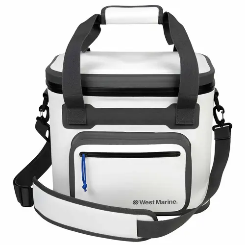 Soft Sided Cooler, 20 Can, White Soft Sided Cooler, 20 Can, White