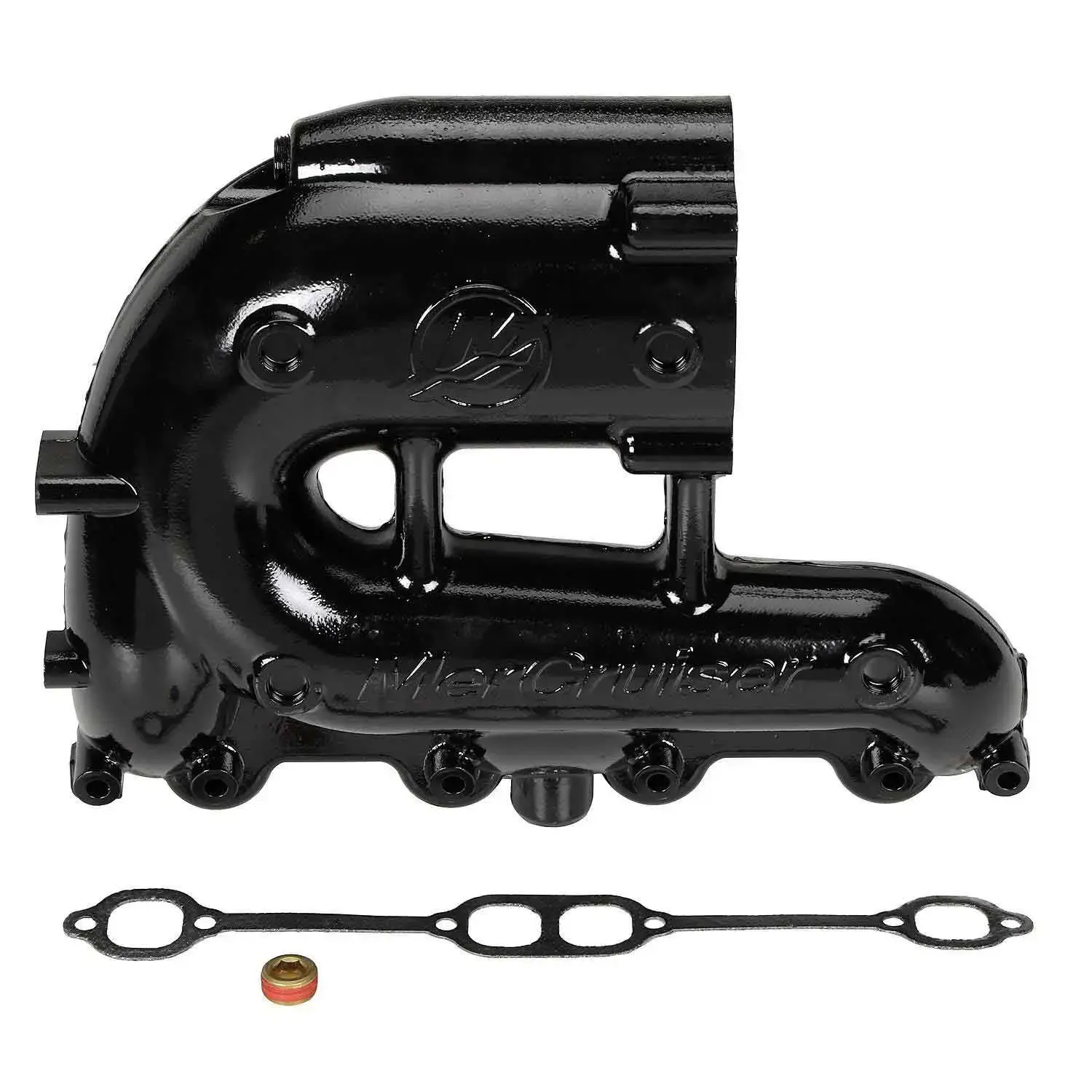 Quicksilver Exhaust Manifold Port Side EC Single Catalyst Port Side Only on V8 MerCruiser Sterndrive and Inboard E 8M0103774