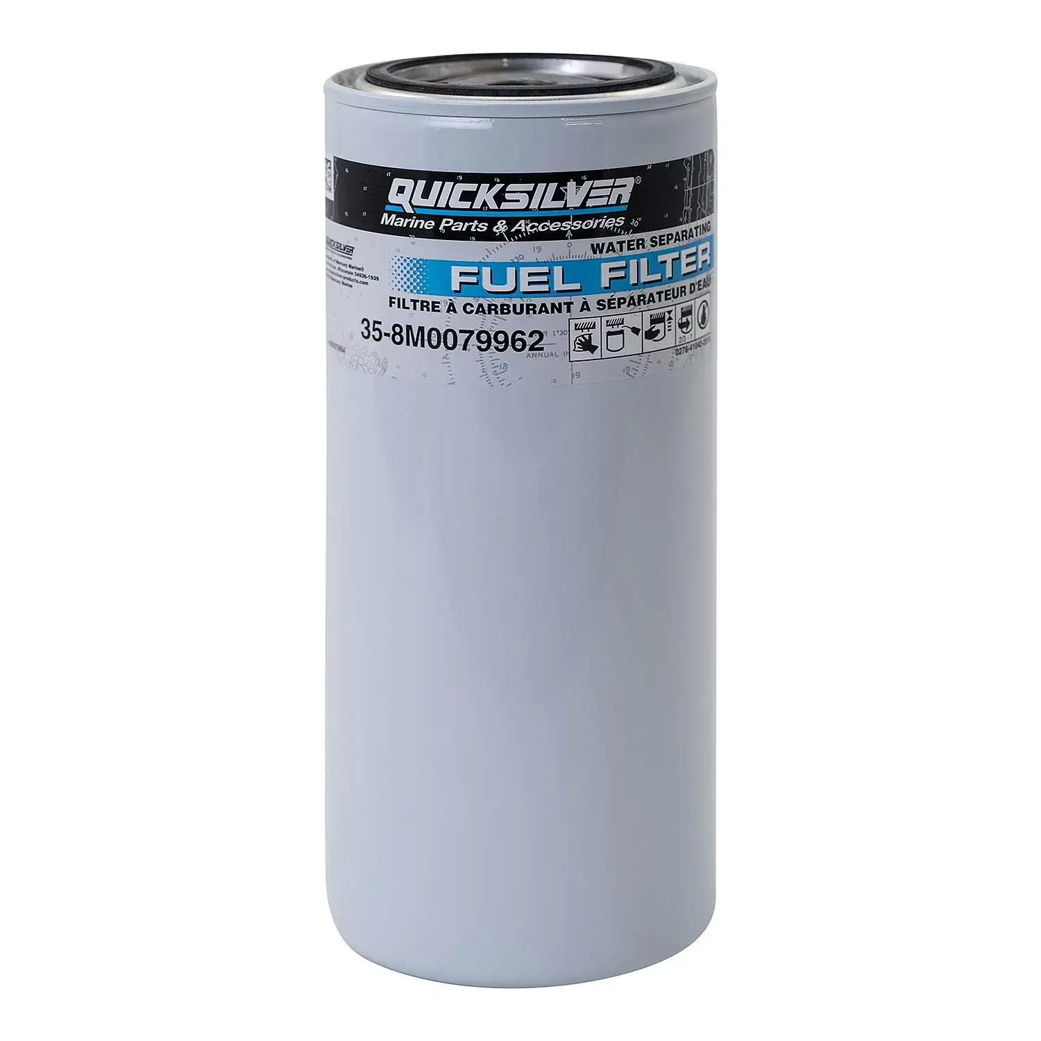 Quicksilver High Capacity Water Separating Fuel Filter Element 8M0079962