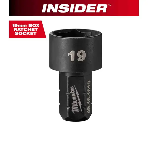 INSIDER Box Ratchet Socket 6 Point 19mm INSIDER Box Ratchet Socket 6 Point 19mm