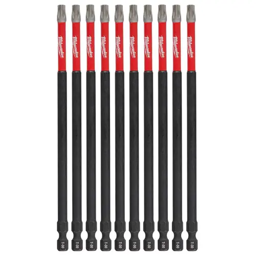 SHOCKWAVE 6" Impact Torx T30 Impact Driver Bit, 10 Pack SHOCKWAVE 6" Impact Torx T30 Impact Driver Bit, 10 Pack