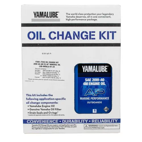 Yamaha Oil Change Kit, F200-250 Yamaha Oil Change Kit, F200-250