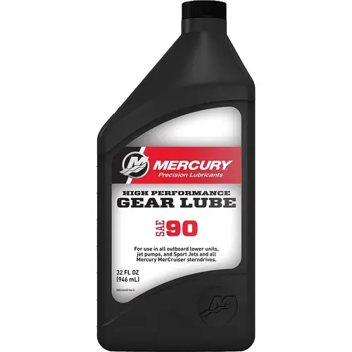 Mercury 8M0222063 SAE 90 High Performance Gear Lube, Quart Mercury 8M0222063 SAE 90 High Performance Gear Lube, Quart