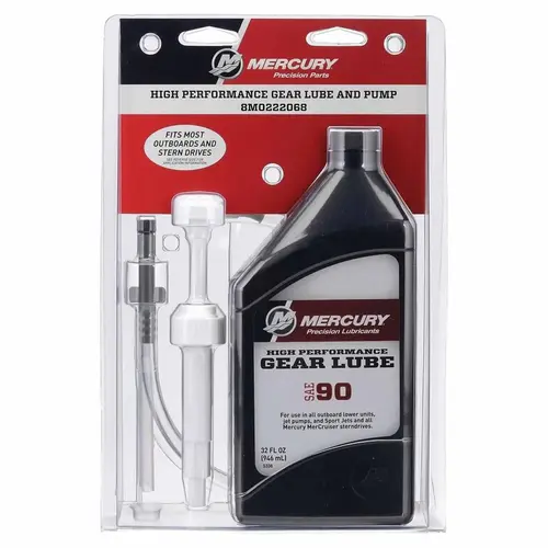 Mercury 8M0222068 SAE 90 High Performance Gear Lube, Quart Mercury 8M0222068 SAE 90 High Performance Gear Lube, Quart