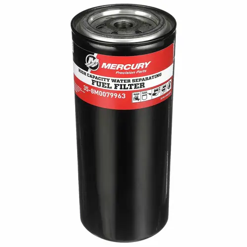 Mercury 8M0079963 High Capacity Water Separating Fuel Filter for Remote-Mount Filtering Systems Mercury 8M0079963 High Capacity Water Separating Fuel Filter for Remote-Mount Filtering Systems