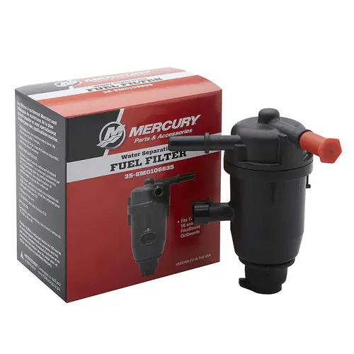 Mercury On-Engine Water Separating Fuel Filter 8M0106635 for Mercury 3.4L V6 and 4.6L V8 Outboards Mercury On-Engine Water Separating Fuel Filter 8M0106635 for Mercury 3.4L V6 and 4.6L V8 Outboards