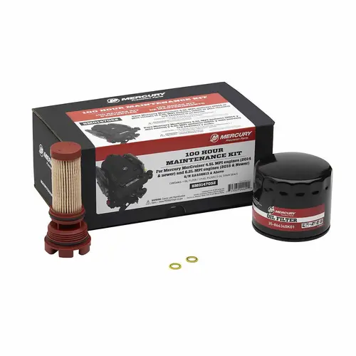 MerCruiser 4.5L V6 and 6.2L V8 Sterndrive and Inboard Engine 100 Hour Maintenance Kit MerCruiser 4.5L V6 and 6.2L V8 Sterndrive and Inboard Engine 100 Hour Maintenance Kit
