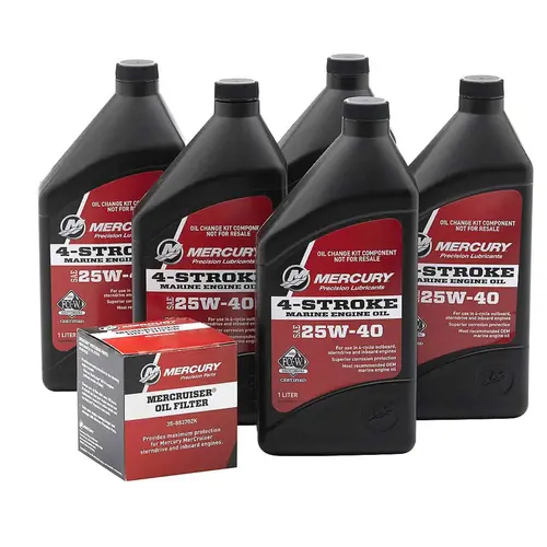 Mercury 8M0182227 Sterndrive Oil Change Kit for MerCruiser 4.3L V6 4-Stroke Engines (without remote oil filter kit) Mercury 8M0182227 Sterndrive Oil Change Kit for MerCruiser 4.3L V6 4-Stroke Engines (without remote oil filter kit)