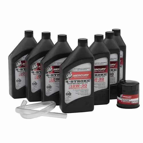 Mercury 8M0187621 SAE 10W-30 4-Stroke Outboard Oil Change Kit for Mercury V6 and V8 175-300hp Outboards Mercury 8M0187621 SAE 10W-30 4-Stroke Outboard Oil Change Kit for Mercury V6 and V8 175-300hp Outboards