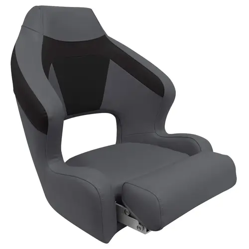 Premier Series Pontoon XL Bucket Seat with Flip Up Bolster Slate / Dark Neutral Premier Series Pontoon XL Bucket Seat with Flip Up Bolster Slate / Dark Neutral