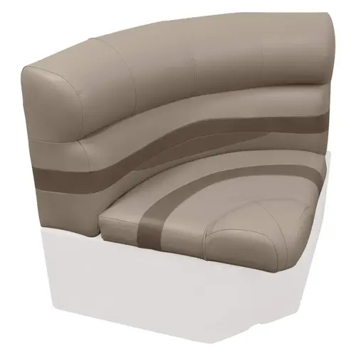 Premier Series Pontoon 28" Radius Corner Cushion Set Mocha Java / Mushroom / Cafe Premier Series Pontoon 28" Radius Corner Cushion Set Mocha Java / Mushroom / Cafe