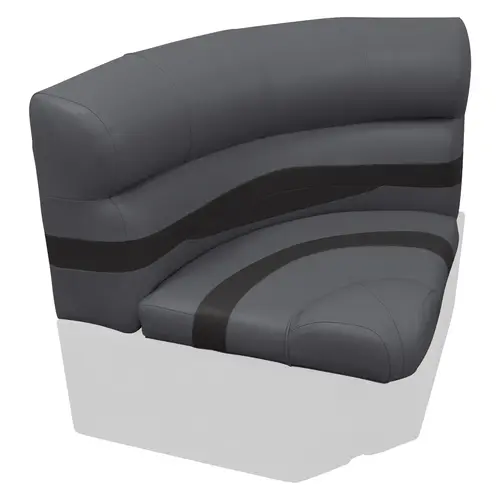 Premier Series Pontoon 28" Radius Corner Cushion Set Slate / Dark Neutral Premier Series Pontoon 28" Radius Corner Cushion Set Slate / Dark Neutral