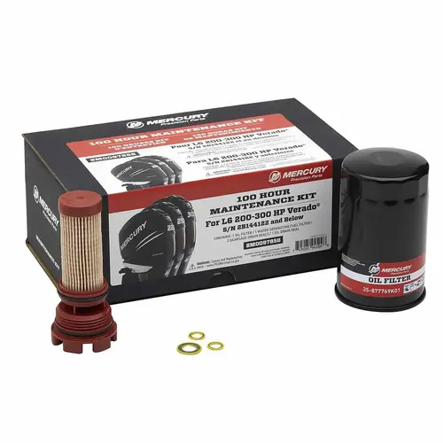 Mercury L6 200-300hp Verado 100 Hour Maintenance Kit Mercury L6 200-300hp Verado 100 Hour Maintenance Kit