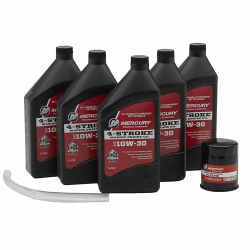 Mercury 8M0107510 SAE 10W-30 4-Stroke Outboard Oil Change Kit for Mercury 2.1L 75/90/115hp EFI Outboards Mercury 8M0107510 SAE 10W-30 4-Stroke Outboard Oil Change Kit for Mercury 2.1L 75/90/115hp EFI Outboards