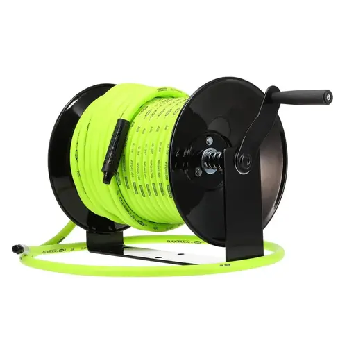 Flexzilla Manual Air Hose Reel Open Face Fixed Heavy Duty 3/8" 100 ft Flexzilla Manual Air Hose Reel Open Face Fixed Heavy Duty 3/8" 100 ft