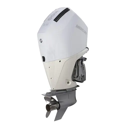 Mercury 8M0228523 4.6L V8 300hp Outboard Vented Splash Cover, White Mercury 8M0228523 4.6L V8 300hp Outboard Vented Splash Cover, White