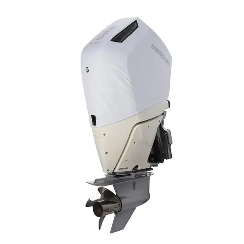 Mercury 8M0228525 5.7L V10 350hp Outboard Vented Splash Cover, White Mercury 8M0228525 5.7L V10 350hp Outboard Vented Splash Cover, White