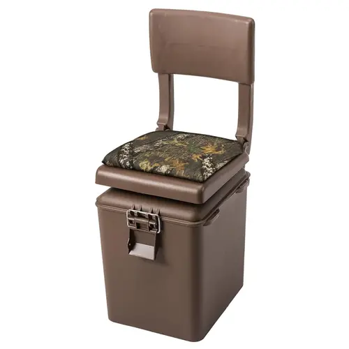 Outdoors Super Sport Hunting Seat with Insulated Cooler, Brown/Break-Up Camouflage Outdoors Super Sport Hunting Seat with Insulated Cooler, Brown/Break-Up Camouflage