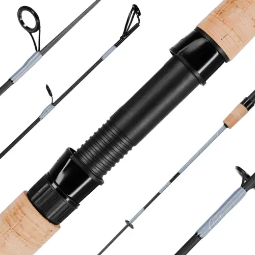 4 ft3" Li'l Finz Kids Spinning Rod, Medium Power, Black/Silver 4 ft3" Li'l Finz Kids Spinning Rod, Medium Power, Black/Silver