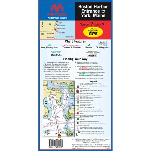 WPC007-05WMDS Boston Harbor Entrance to York ME, 5th Edition WPC007-05WMDS Boston Harbor Entrance to York ME, 5th Edition