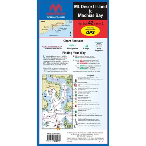 WPC042-03WMDS Mt. Desert Island to Machias Bay, 2nd Edition WPC042-03WMDS Mt. Desert Island to Machias Bay, 2nd Edition