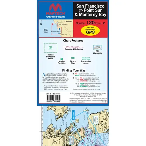 WPC120-02WMDS San Francisco to Point Sur & Monterey Bay, 2nd Edition WPC120-02WMDS San Francisco to Point Sur & Monterey Bay, 2nd Edition