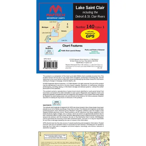WPC140-01WMDS Lake St. Clair, 1st Edition WPC140-01WMDS Lake St. Clair, 1st Edition