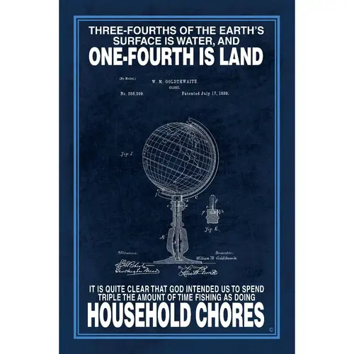 Three-Fourths of the Earth's Surface is Water Poster Three-Fourths of the Earth's Surface is Water Poster