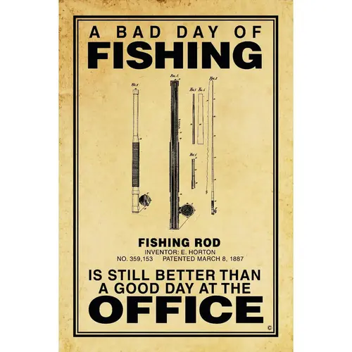 A Bad Day Fishing Poster Parchment A Bad Day Fishing Poster Parchment