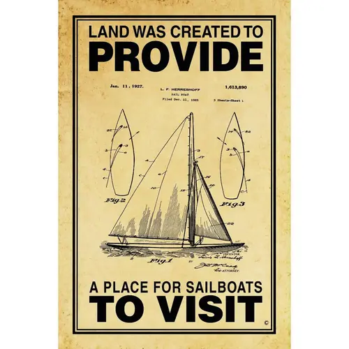 A Place for Sailboats to Visit Poster, Parchment A Place for Sailboats to Visit Poster, Parchment