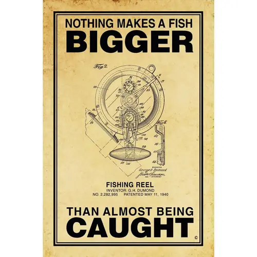 Nothing Makes a Fish Bigger Poster, Parchment Nothing Makes a Fish Bigger Poster, Parchment