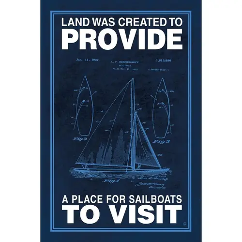 A Place for Sailboats to Visit Poster A Place for Sailboats to Visit Poster