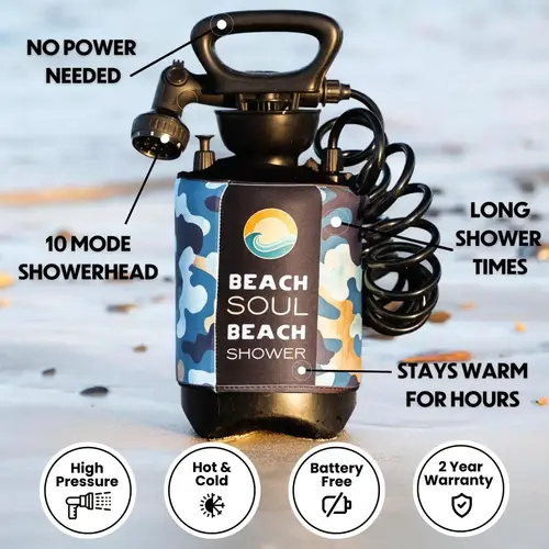 Portable Shower, Chill Chameleon, 1.3G Portable Shower, Chill Chameleon, 1.3G