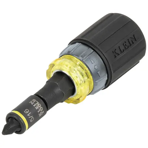 KNECT 7-in-1 Ratcheting Impact-Rated Stubby Screwdriver/Nut Driver KNECT 7-in-1 Ratcheting Impact-Rated Stubby Screwdriver/Nut Driver