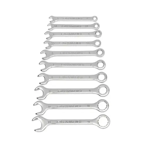 GearWrench Midget Wrench Set, 10-Piece, Alloy Steel, Full Polish Chrome GearWrench Midget Wrench Set, 10-Piece, Alloy Steel, Full Polish Chrome