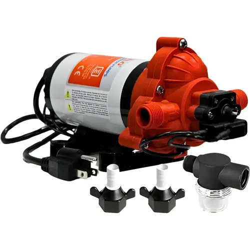 SEAFLO 33-Series Water Pressure Pump 115V AC, 3.3 GPM, 45 PSI, Self-Priming, Smart Pressure Switch, UL & CSA Certified SEAFLO 33-Series Water Pressure Pump 115V AC, 3.3 GPM, 45 PSI, Self-Priming, Smart Pressure Switch, UL & CSA Certified