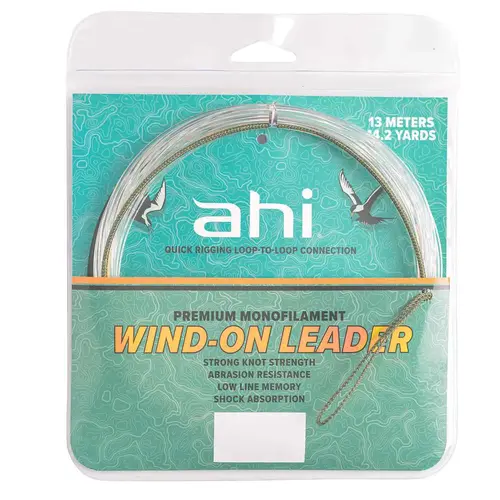 Ahi Premium Monofilament Wind-On Leader, 14.2 Yards Ahi Premium Monofilament Wind-On Leader, 14.2 Yards