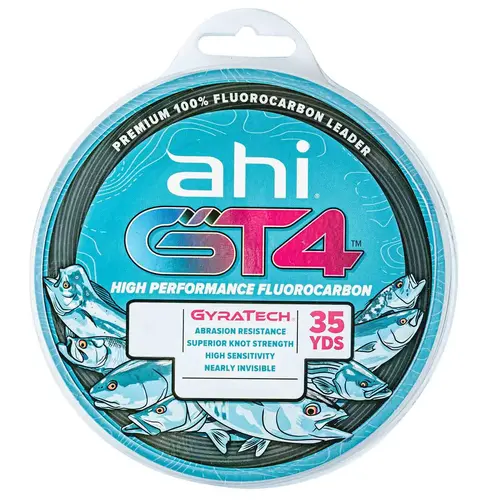 Ahi GT4 High Performance Fluorocarbon Leader, Clear, 35 Yards Ahi GT4 High Performance Fluorocarbon Leader, Clear, 35 Yards