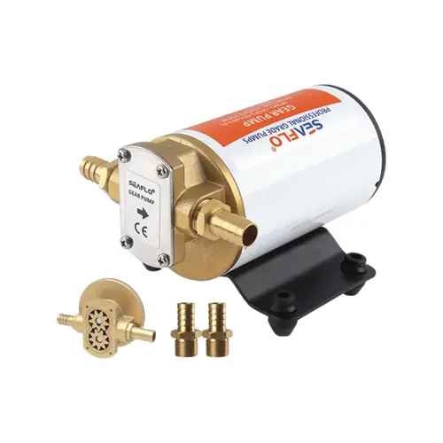 SEAFLO 24V Self-Priming Gear Pump, 3.2 GPM for Diesel, Oil, Lubricants, Fuel Scavenge & Machinery Transfer SEAFLO 24V Self-Priming Gear Pump, 3.2 GPM for Diesel, Oil, Lubricants, Fuel Scavenge & Machinery Transfer