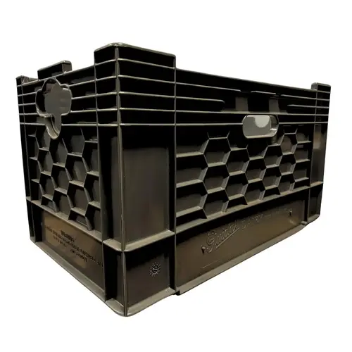6 Gallon Heavy-Duty Black Milk Crates with Lid for Storage, Organization, 17.75" x 10" x 10.5" 6 Gallon Heavy-Duty Black Milk Crates with Lid for Storage, Organization, 17.75" x 10" x 10.5"