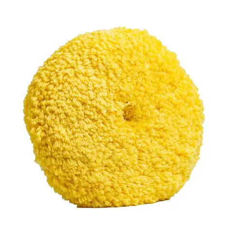 Pad 8" Double Sided Twisted Wool Yellow Wool/Acrylic Blend with Quick Disconnect Pad 8" Double Sided Twisted Wool Yellow Wool/Acrylic Blend with Quick Disconnect
