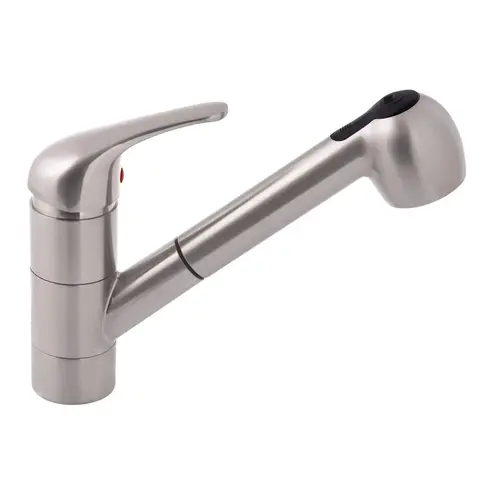 Universal/Pacifica Pull-Out Galley Faucet, 4 ft Hose, Brushed Nickel Universal/Pacifica Pull-Out Galley Faucet, 4 ft Hose, Brushed Nickel