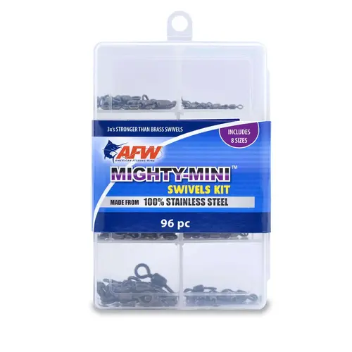 Stainless Steel Crane Swivels Kit, - 12 pc #14, 12 pc #12, 12 pc #10, 12 pc #7, 12 pc #5, 12 pc #3, 12 pc #1, 12 pc #1/0 Stainless Steel Crane Swivels Kit, - 12 pc #14, 12 pc #12, 12 pc #10, 12 pc #7, 12 pc #5, 12 pc #3, 12 pc #1, 12 pc #1/0