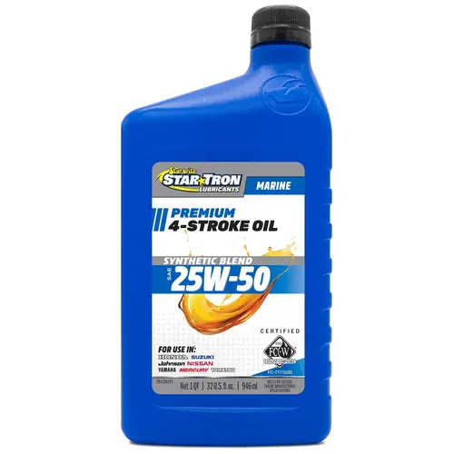 Star Tron 4-Stroke 25W-50 Marine Engine Oil, Synthetic Blend Star Tron 4-Stroke 25W-50 Marine Engine Oil, Synthetic Blend