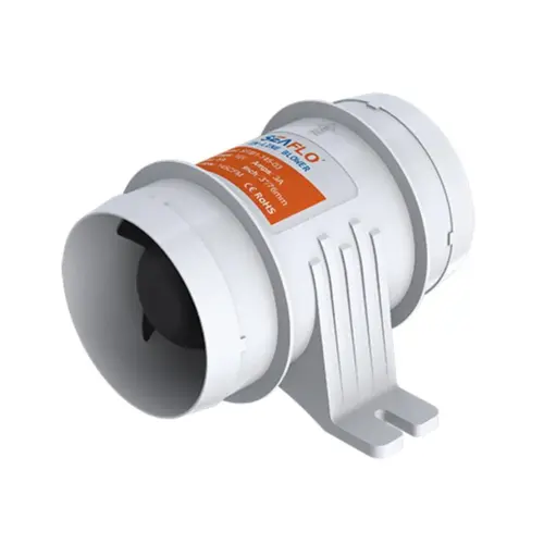 SEAFLO In-Line Blower, 12V 145 CFM 3" Marine Ventilation Fan SEAFLO In-Line Blower, 12V 145 CFM 3" Marine Ventilation Fan