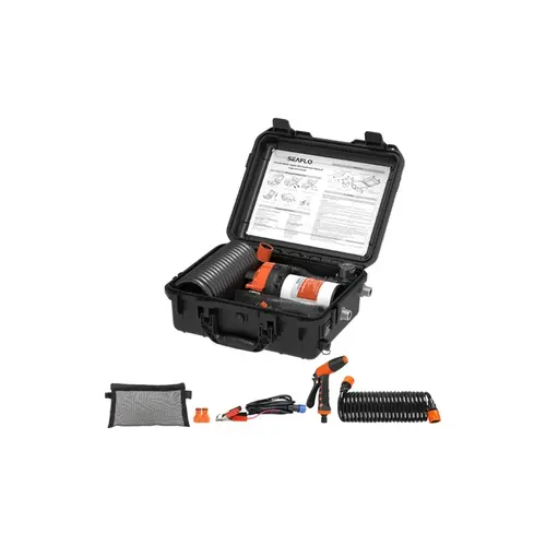 SEAFLO 56 Series Portable Washdown Pump Kit, 12V DC, 5.0 GPM, 70 PSI SEAFLO 56 Series Portable Washdown Pump Kit, 12V DC, 5.0 GPM, 70 PSI
