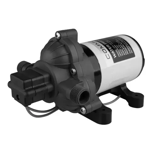 COMMODORE 3.0 GPM / 12V Diaphragm Fresh/Raw Water Pump 45 PSI, 3-Chamber COMMODORE 3.0 GPM / 12V Diaphragm Fresh/Raw Water Pump 45 PSI, 3-Chamber